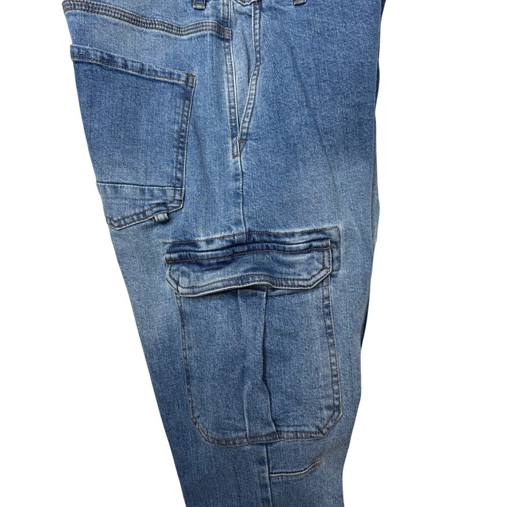 Cotton On Urban Jogger Cargo Denim Blue Wash Size 30 - Picture 7 of 11